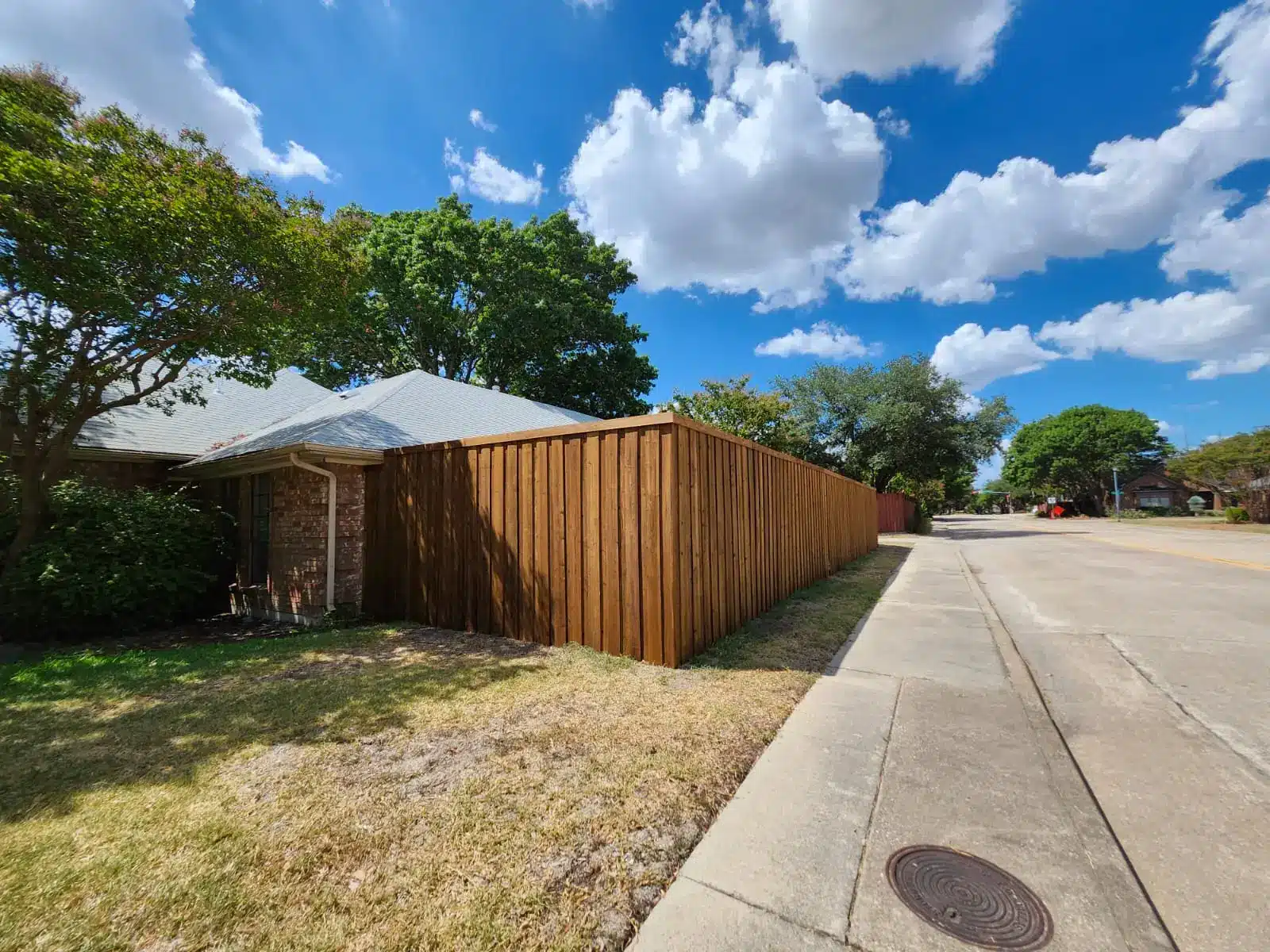 Wood fence
