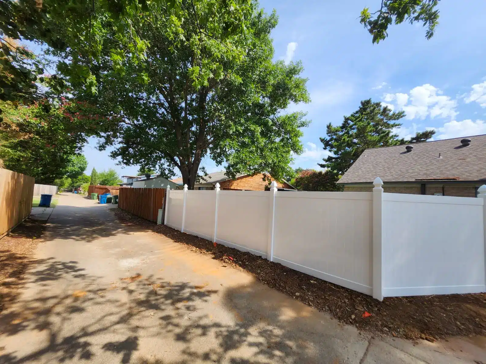 White Vinyl Fence